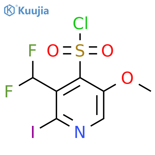 3-(Difluoromethyl)-2-iodo-5-methoxypyridine-4-sulfonyl chloride structure