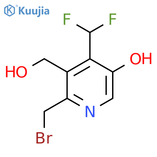 2-(Bromomethyl)-4-(difluoromethyl)-5-hydroxypyridine-3-methanol structure