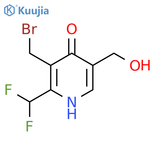 3-(Bromomethyl)-2-(difluoromethyl)-4-hydroxypyridine-5-methanol structure