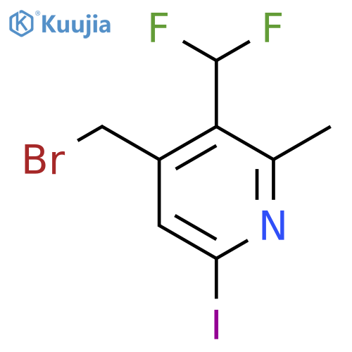 4-(Bromomethyl)-3-(difluoromethyl)-6-iodo-2-methylpyridine structure