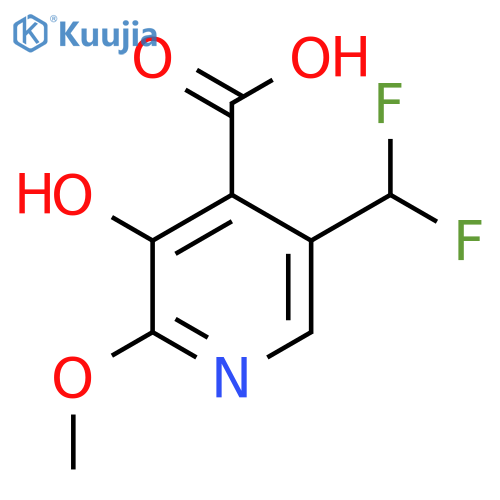 5-(Difluoromethyl)-3-hydroxy-2-methoxypyridine-4-carboxylic acid structure