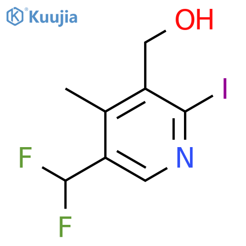 5-(Difluoromethyl)-2-iodo-4-methylpyridine-3-methanol structure