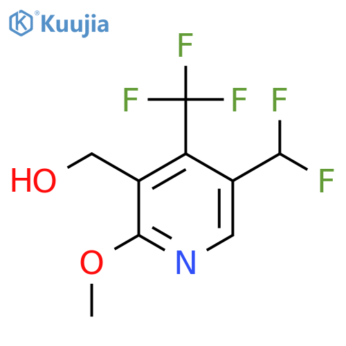 5-(Difluoromethyl)-2-methoxy-4-(trifluoromethyl)pyridine-3-methanol structure