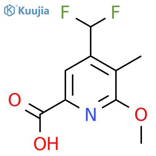 4-(Difluoromethyl)-2-methoxy-3-methylpyridine-6-carboxylic acid structure