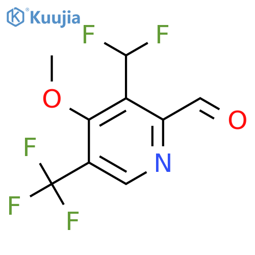 3-(Difluoromethyl)-4-methoxy-5-(trifluoromethyl)pyridine-2-carboxaldehyde structure