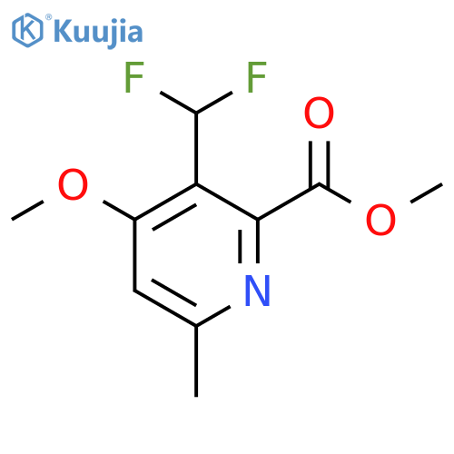 Methyl 3-(difluoromethyl)-4-methoxy-6-methylpyridine-2-carboxylate structure