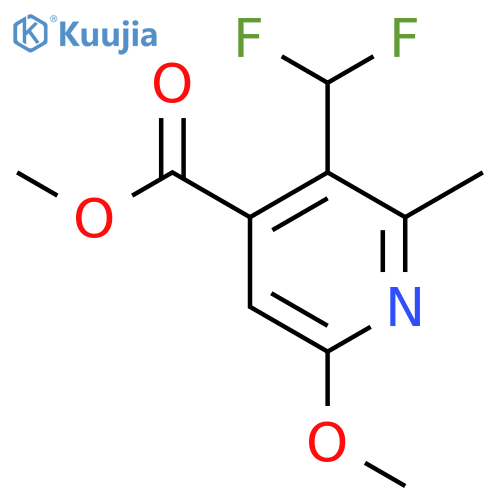 Methyl 3-(difluoromethyl)-6-methoxy-2-methylpyridine-4-carboxylate structure