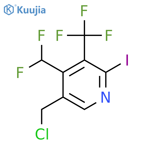 5-(Chloromethyl)-4-(difluoromethyl)-2-iodo-3-(trifluoromethyl)pyridine structure