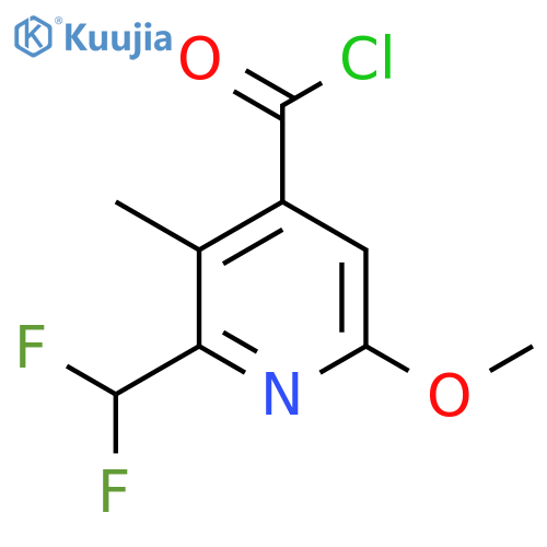 2-(Difluoromethyl)-6-methoxy-3-methylpyridine-4-carbonyl chloride structure