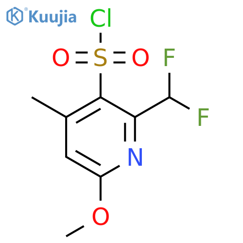 2-(Difluoromethyl)-6-methoxy-4-methylpyridine-3-sulfonyl chloride structure