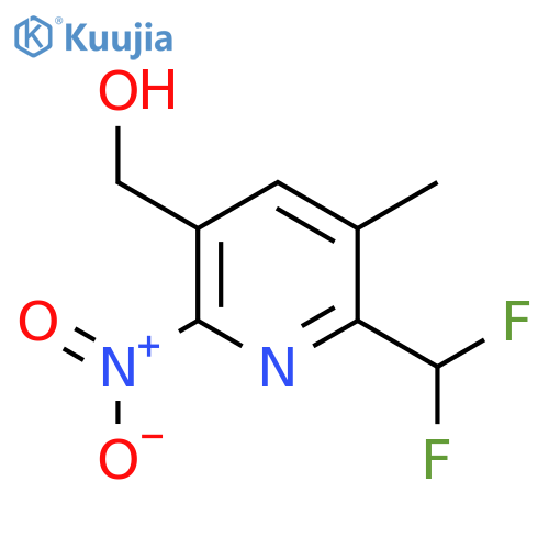 2-(Difluoromethyl)-3-methyl-6-nitropyridine-5-methanol structure