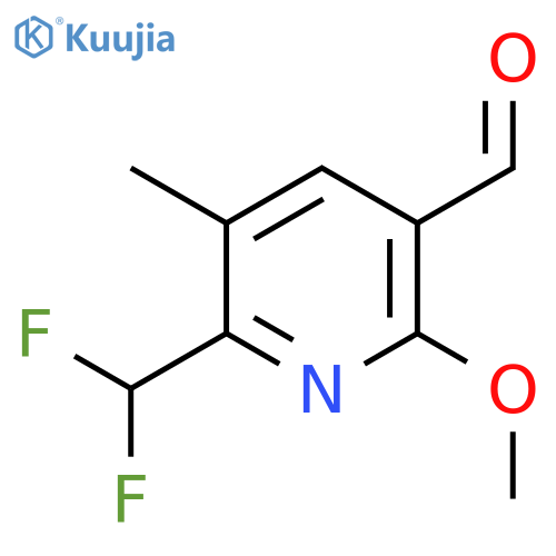 2-(Difluoromethyl)-6-methoxy-3-methylpyridine-5-carboxaldehyde structure