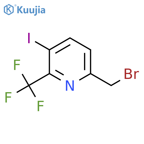 6-Bromomethyl-3-iodo-2-(trifluoromethyl)pyridine structure