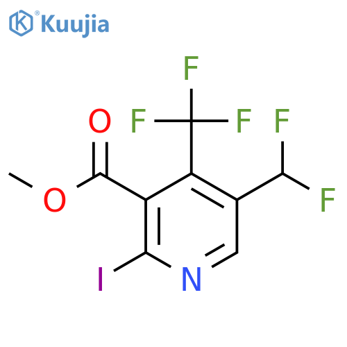 Methyl 5-(difluoromethyl)-2-iodo-4-(trifluoromethyl)pyridine-3-carboxylate structure