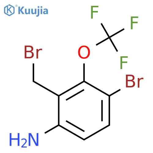 6-Amino-3-bromo-2-(trifluoromethoxy)benzyl bromide structure