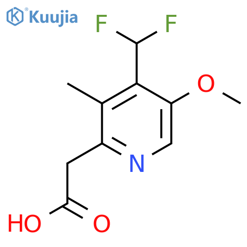 4-(Difluoromethyl)-5-methoxy-3-methylpyridine-2-acetic acid structure