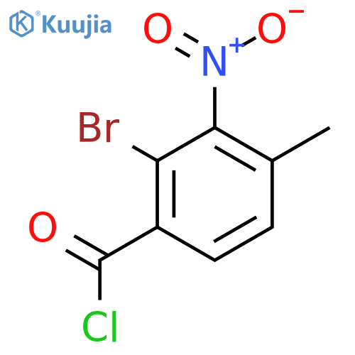 2-Bromo-4-methyl-3-nitrobenzoyl chloride structure