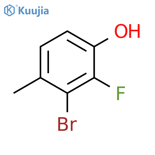 3-bromo-2-fluoro-4-methylphenol structure