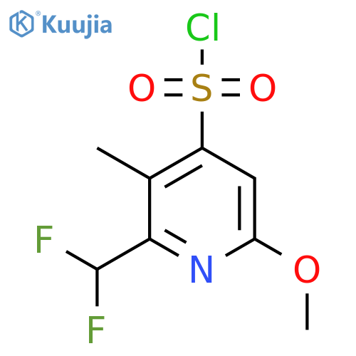 2-(Difluoromethyl)-6-methoxy-3-methylpyridine-4-sulfonyl chloride structure