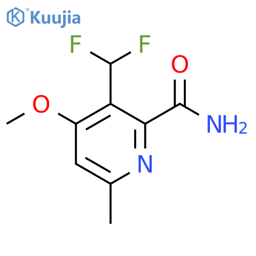 3-(Difluoromethyl)-4-methoxy-6-methylpyridine-2-carboxamide structure