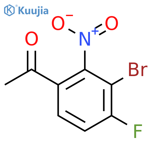 3'-Bromo-4'-fluoro-2'-nitroacetophenone structure