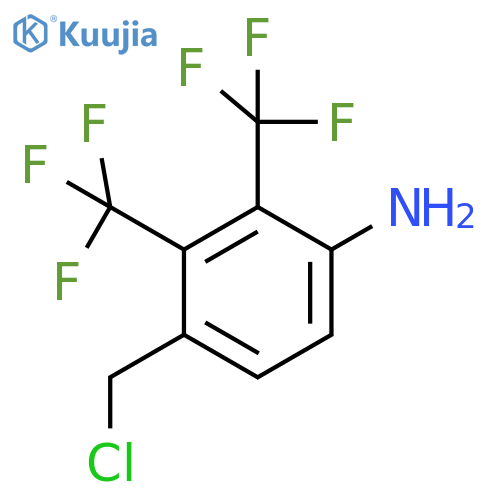 4-Amino-2,3-bis(trifluoromethyl)benzyl chloride structure