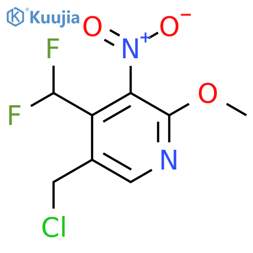 5-(Chloromethyl)-4-(difluoromethyl)-2-methoxy-3-nitropyridine structure