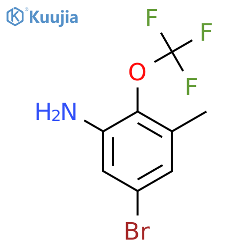 5-Bromo-3-methyl-2-(trifluoromethoxy)aniline structure