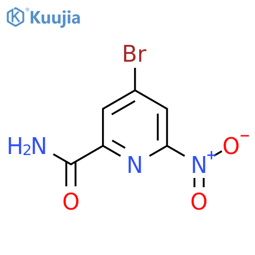 4-Bromo-6-nitropicolinamide structure
