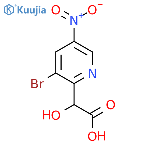 2-(3-Bromo-5-nitropyridin-2-yl)-2-hydroxyacetic acid structure