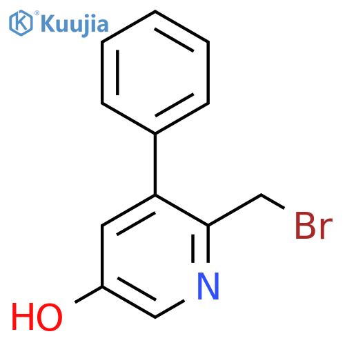 2-Bromomethyl-5-hydroxy-3-phenylpyridine structure