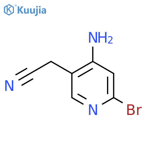 4-Amino-2-bromopyridine-5-acetonitrile structure