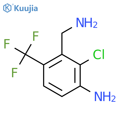 3-Amino-2-chloro-6-(trifluoromethyl)benzylamine structure
