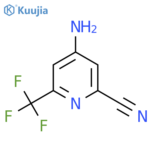 4-Amino-6-(trifluoromethyl)picolinonitrile structure