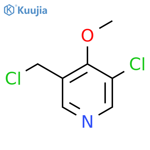 3-Chloro-5-chloromethyl-4-methoxypyridine structure