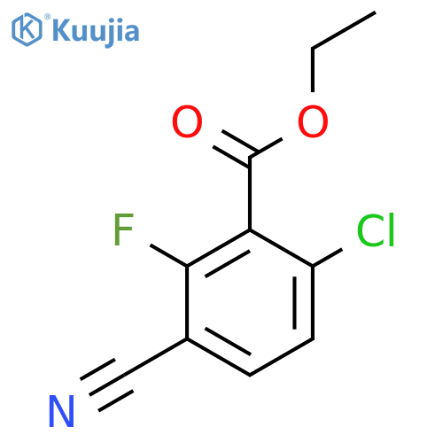 Ethyl 3-cyano-6-chloro-2-fluorobenzoate structure