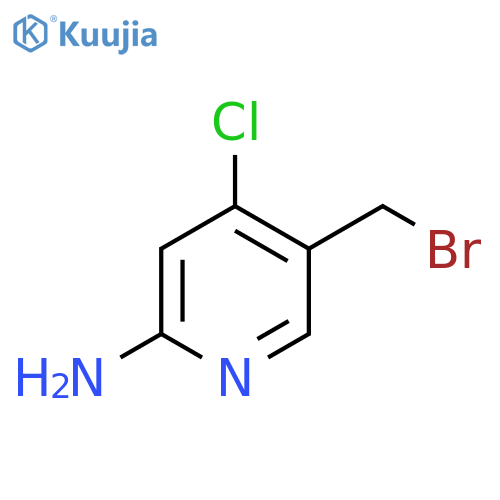 2-Amino-5-bromomethyl-4-chloropyridine structure
