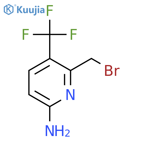 6-Amino-2-bromomethyl-3-(trifluoromethyl)pyridine structure