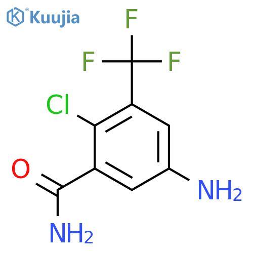 5-Amino-2-chloro-3-(trifluoromethyl)benzamide structure