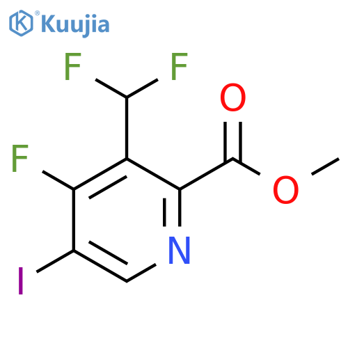 Methyl 3-(difluoromethyl)-4-fluoro-5-iodopyridine-2-carboxylate structure