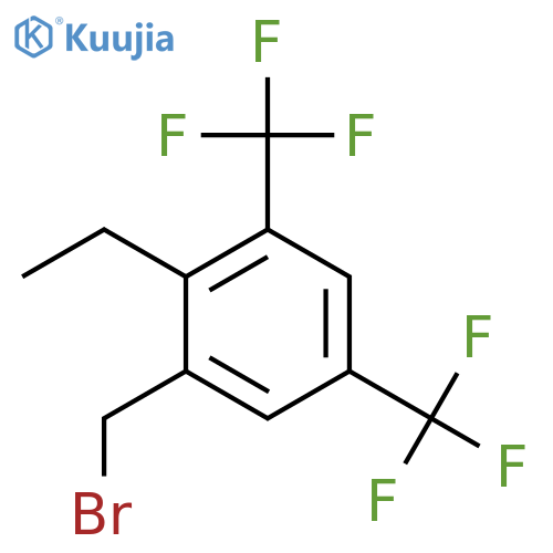 3,5-Bis(trifluoromethyl)-2-ethylbenzyl bromide structure