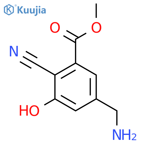 Methyl 5-aminomethyl-2-cyano-3-hydroxybenzoate structure