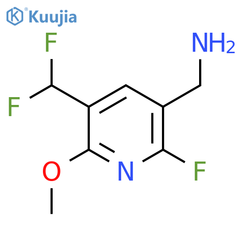3-(Aminomethyl)-5-(difluoromethyl)-2-fluoro-6-methoxypyridine structure