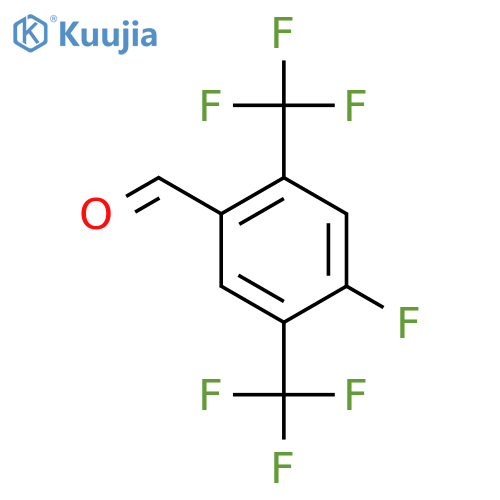 2,5-Bis(trifluoromethyl)-4-fluorobenzaldehyde structure