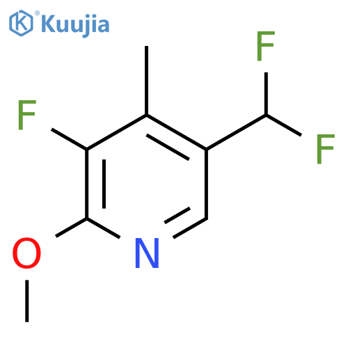 5-(Difluoromethyl)-3-fluoro-2-methoxy-4-methylpyridine structure