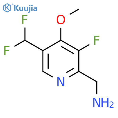 2-(Aminomethyl)-5-(difluoromethyl)-3-fluoro-4-methoxypyridine structure