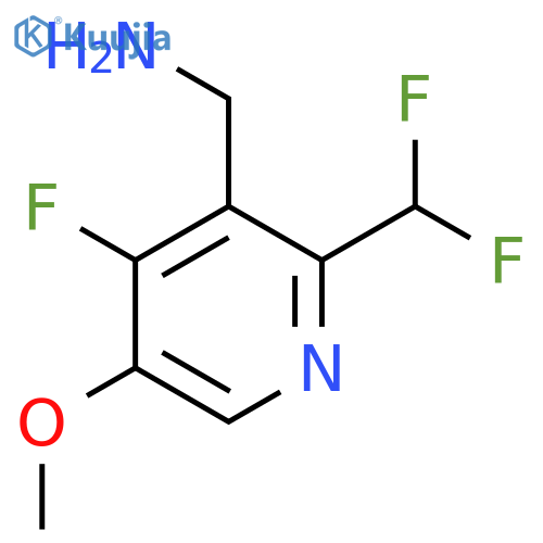 3-(Aminomethyl)-2-(difluoromethyl)-4-fluoro-5-methoxypyridine structure