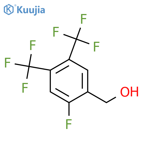 4,5-Bis(trifluoromethyl)-2-fluorobenzyl alcohol structure