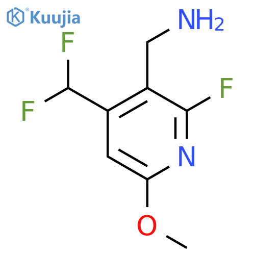 3-(Aminomethyl)-4-(difluoromethyl)-2-fluoro-6-methoxypyridine structure