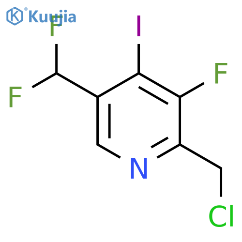 2-(Chloromethyl)-5-(difluoromethyl)-3-fluoro-4-iodopyridine structure
